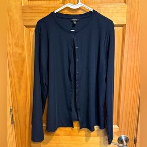 Banana Republic Dark Blue Ribbed Cardigan Sz XL